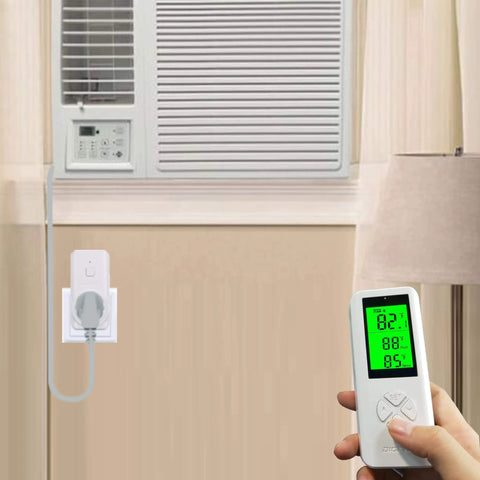 Wireless Temperature Controller Digital Plug In Thermostat Outlet With Built In Temp Sensor And Remote Control for AC