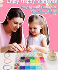 Mother and daughter using Beginner Friendly Friendship Bracelet Making Kit With 4800 Beads And 300 Charms For DIY Jewelry Crafts