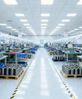 Manufacturing facility producing Bulk 50 Pack 608-2RS Skateboard Bearings 8x22x7mm Pre Lubed Sealed Chrome Steel