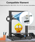 Dual Gear Drive Extruder Upgrade V3 Built For Ender 3 Series And CR-10 Prusa I3 DIY Printers With Bowden Style Feed Anycubic Mega S Tevo Tornado Wanhao D9 Anet A8 E10 No Jam Feeding High Torque Slippage Free, 3D printer extruder close-up