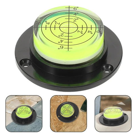 Mini Circular Bubble Level For Camera Tripods And Turntables, Portable On The Go Precision Horizontal Alignment Tool, close-up view