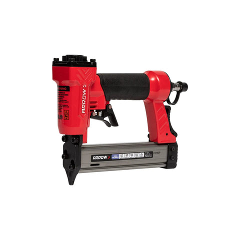 Lightweight 23 Gauge Pin Nailer Oil Free Pneumatic Tool PT23G in red with ergonomic grip