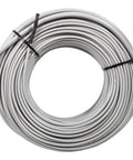 Coiled cable from Underfloor Heating Cable Kit For Tile Floors 1630W 240V With Temperature Control Panel 425.8 Ft Long Covers 128.8 Sq Ft Quiet Safe Heat No Noise Or Radiation Easy Install