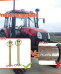 Comparison of One Half Inch By Six And A Quarter Inch Swivel Hitch Pin with rust-resistant finish and quick pin next to old pin