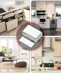 Magnetic Cabinet Catches With Ultra Strong Adhesive No Tools Needed For Quick No Hassle Install On Kitchen Cabinets