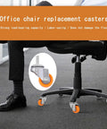Built Tough As Nails Yellow Nylon Swivel Caster Wheels Metric Threaded Stem Roll Slick On Hardwood Floors Heavy Duty Quiet Glide Office Chair Upgrade Pack Of Five on office chair.