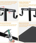 Heavy Duty Bike Floor Stand For Indoor Garage Upright Storage Rack With Adjustable Rubber Hooks, steel pillar details shown