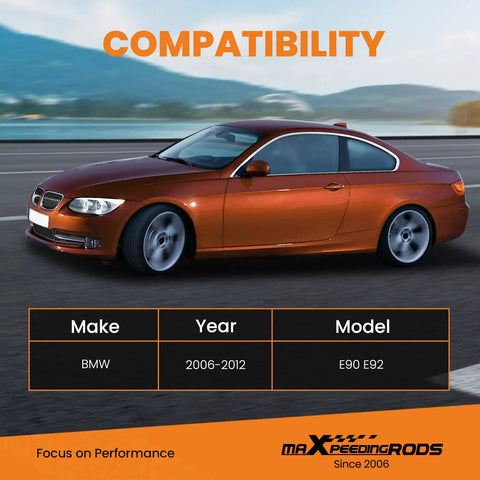 Adjustable Rear Camber And Toe Arm Kit For BMW 3 Series 2006 To 2011 E90 E92 E93 High Strength Steel Precision Alignment Rust Resistant Finish Upgrade Your Ride With Better Handling And Tire Wear. BMW E90 E92 coupe, 2006-2012 compatibility