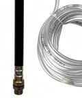 Heavy Duty Angle Grinder Water Attachment With Brass Adjustable Nozzle And Flexible Hose For Dust Suppression and slick wet cutting tile work that runs nice and no sweat, featuring a clear flexible hose.