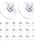 Heavy Duty 20 Piece Suction Cups With Screws 40mm Clear Pvc Sucker Pads for smooth surface mounts in various angles.