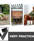 Patio Sofa Clips 4 Pack Outdoor Furniture Clamps For Rattan And Wicker Sectional Couch Connectors Secure Fasteners Easy Install