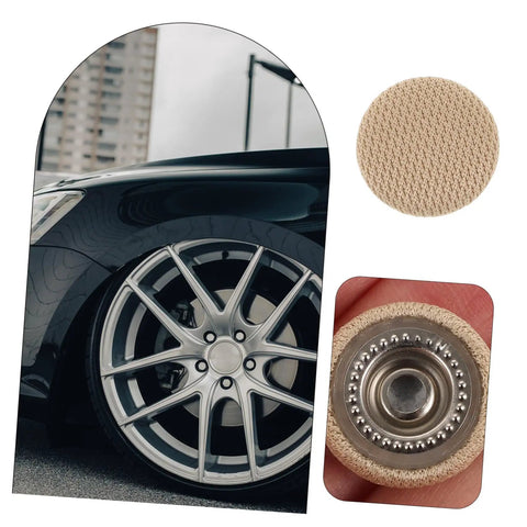 Car Headliner Repair Kit With 60 Pieces Headliner Buttons And Durable Rivets shown with car roof and button close-up