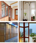 Bi-Folding Barn Door Hardware Sliding Track Kit For Double Wood Doors Beefy Heavy Duty Steel Rail With Hidden Ceiling Mount Whisper Quiet Smooth Roller System 118 Inch Long Track And Hardware Set installed in various interiors