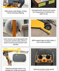 Professional Grade Heavy Duty Glass Vacuum Lifter Big Lift Powerhouse showing high-power pole design and vacuum accumulator features.