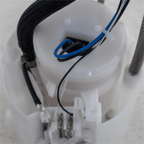 Close-up of a Plug And Play Ride-Ready Electric Fuel Pump Module Assembly With Sending Unit Replacement For Toyota Yaris 2006-2018 And Scion xD 2008-2014 1.5L And 1.8L Direct Fit With Interchange SP9031M