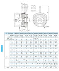 Front and side views of an Amazon BISS electromagnetic brake, DC24V/90V, shaft Ø30mm, ABS008AA Dia30, metal housing