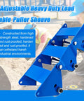 Heavy Duty Cable Puller Sheave For Industrial Laying High Load Wire Tugger Pulley Efficient Cable Feeding Wheel Steel Pulley Attachment