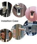 Heavy-Duty Waterproof Fingerprint Door Lock With IC Card Reader For Outdoor Gate And Entrance IP65 Rated Electronic Biometric Entry System installed on various gates