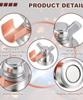Product details of 2 Pack Welding Magnetic Grounding Clamps for Fast Grounding and Solid Welds with components and labels