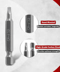 Close-up of screwdriver bit from 208 Piece Master Screwdriver Bit Set With Phillips Slotted Torx Square And Hex Bits Nut Drivers