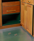 Vintage Folding Double Swing Hinges for Screen Doors and Furniture Beefy Heavy Duty Cold Rolled Steel Construction Easy Mounting for Room Dividers Two Way Swing Classic Decorative Hardware for DIY Home Improvement installed on wood cabinet doors