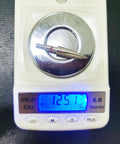 Archery Field Points Practice Tips 100 125 150 200 300 Grains Screw In Arrow Tips on scale showing 125 grains