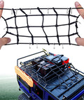Person holding luggage net for 10 Piece RC Crawler Roof Rack Gear Kit With Luggage Net Fishing Box Oil Drum Shovel Antennas