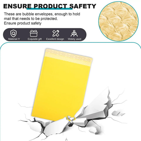 Waterproof Bubble Mailers 25 Pack 28x37cm Plus 6cm Thickened Padded Envelopes Shockproof Shipping Bags, product safety