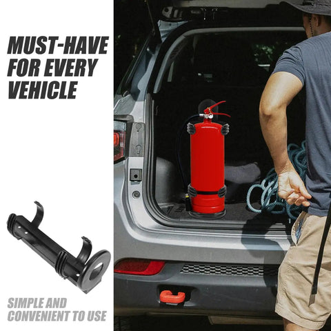 Car Fire Extinguisher Holder Wall Mounted Bracket Go To Universal Fit For Vehicles And Boats with extinguisher in trunk