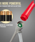 Battery Powered Fuel Transfer Pump With Auto Stop, 3x More Powerful For Gas, Water And Other Liquids with battery compartment