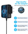 Versatile 9V Guitar Pedal Power Supply Adapter with Stable 0.5A DC Output and 2.1x5.5mm Center Negative Plug for Effects Pedals