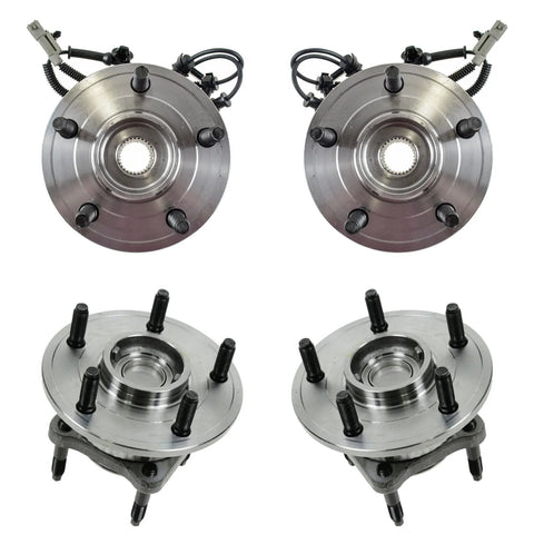 Front And Rear Wheel Bearing And Hub Assembly Set Four Piece Direct Fit For 2005 2010 Jeep Grand Cherokee And 2006 2010 Commander