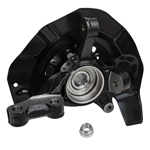 Front Two Piece Steering Knuckles and Wheel Hub Bearings Replacement Kit for Lexus RX330 RX350 RX400h and Toyota Highlander Hybrid 2004-2009 OEM-Grade Includes Two Knuckles