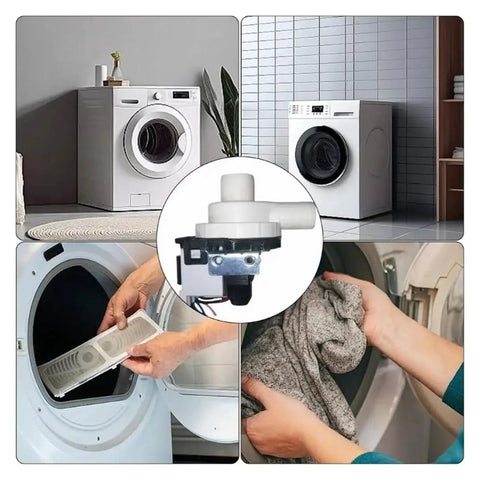Heavy Duty Washing Machine Drainage Pump Pulls Water Fast With Absolutely Zero Fuss Universal Washer Motor Replacement Part in use.