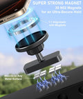 Dual Magnets Golf Cart Phone Holder With MagSafe Compatibility, displaying N52 magnets and MagSafe alignment