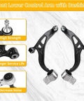 8 Piece Front Lower Control Arm Bushings And Suspension Stabilizer Sway Bar Kit For Ford Explorer 2011 Through 2017 And Ford Police Interceptor Utility 2013 Through 2015 To Boost Handling, Stability And Road Feel featuring high-strength construction and noise reduction highlights