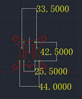 Technical diagram of 3K Carbon Fiber Anti Vibration Set for GoPro Hero and DJI Phantom, showing detailed measurements and structure.