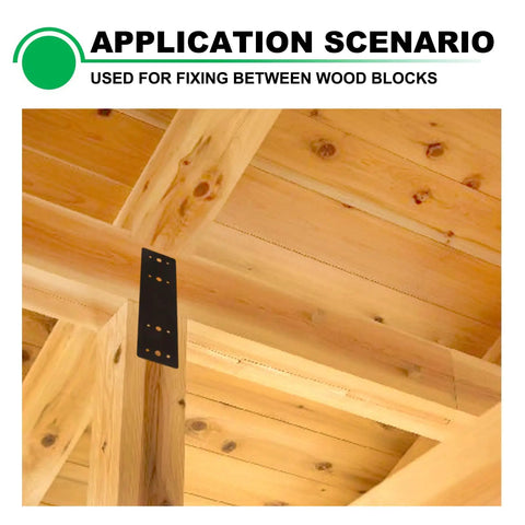 Heavy Duty Steel Mending Plates 3x10 Inch Pack Of 4 Powder Coated Flat Black Timber Connectors For Deck Framing And Shed Build Out Badass Hardware Built Like A Tank For Hard Jobs