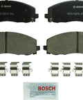 QuietCast Premium Ceramic Disc Brake Pad Set For Front Replacement with hardware, Chrysler Pacifica and more compatible.