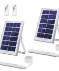 Outdoor Solar Bar Light Kit With Motion Sensor, 3 Modes, Remote, Waterproof Pendant Tube, 13 Ft Cable, Pack Of 2