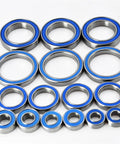 RC Car Ball Bearings Set Rubber Sealed Or Metal Shielded In Mixed Sizes 2x6x3 5x10x4 5x8x2.5 4x10x4 5x11x4 6x12x4 12x18x4mm Plus 4x8x3mm Chrome Steel GCr15 Low Vibration High Speed Hobby RC Cars, blue sealed bearings