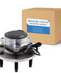 6 Lug Front Wheel Hub And Bearing Assembly With ABS For 2WD Chevy GMC Silverado Sierra 1500 Tahoe Escalade And More shown with packaging