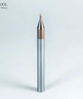 JARROW TOOL carbide ball-nose end mill, TiAlN-coated, 2-flute, 1/32 in diameter, front view