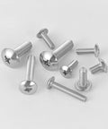 Truss Head Machine Screws M6 X 12mm 30 Pack Phillips Drive Stainless Steel 304 18 8 Fully Threaded Bolts on white surface