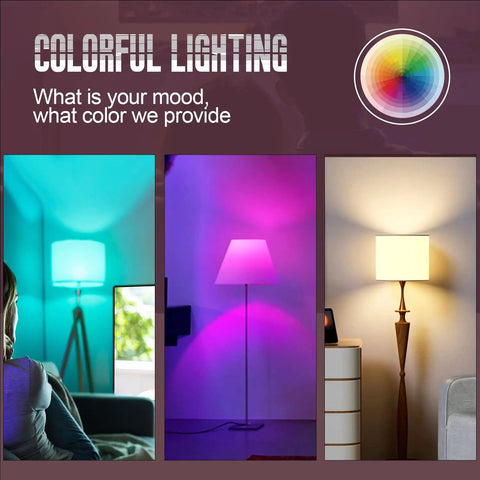 Smart LED Light Bulbs, 16 Million Color Changing Dimmable, Works With Alexa And Google Assistant, RGBCW Color Changing Bulb