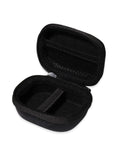 Tough Semi Hard Case For MCube Laser Measuring Tool opened, showcasing its lightweight PEVA interior and compartment for precision tools.