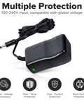 Razor Drift Rider And RazorX Electric Skateboard 22V 0.5 Amp Coaxial Lithium Ion Battery Charger Wall Mount With Multi Color LED Indicator