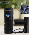 SP36 Pro Rechargeable LED Flashlight 8000 Lumens, 4X SST40 6500K, Anduril UI2, IPX8 Waterproof charging via USB-C