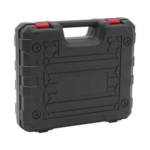 Black carrying case for 21V Cordless Metal Cutting Shear With 600W Power And 360 Degree Swivel Head, durable and lightweight.