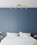 Pratt 4 Light Track Lighting In Matte Brass Gold With Pivoting Heads For Modern Glam Illumination Flexible Directional Lighting